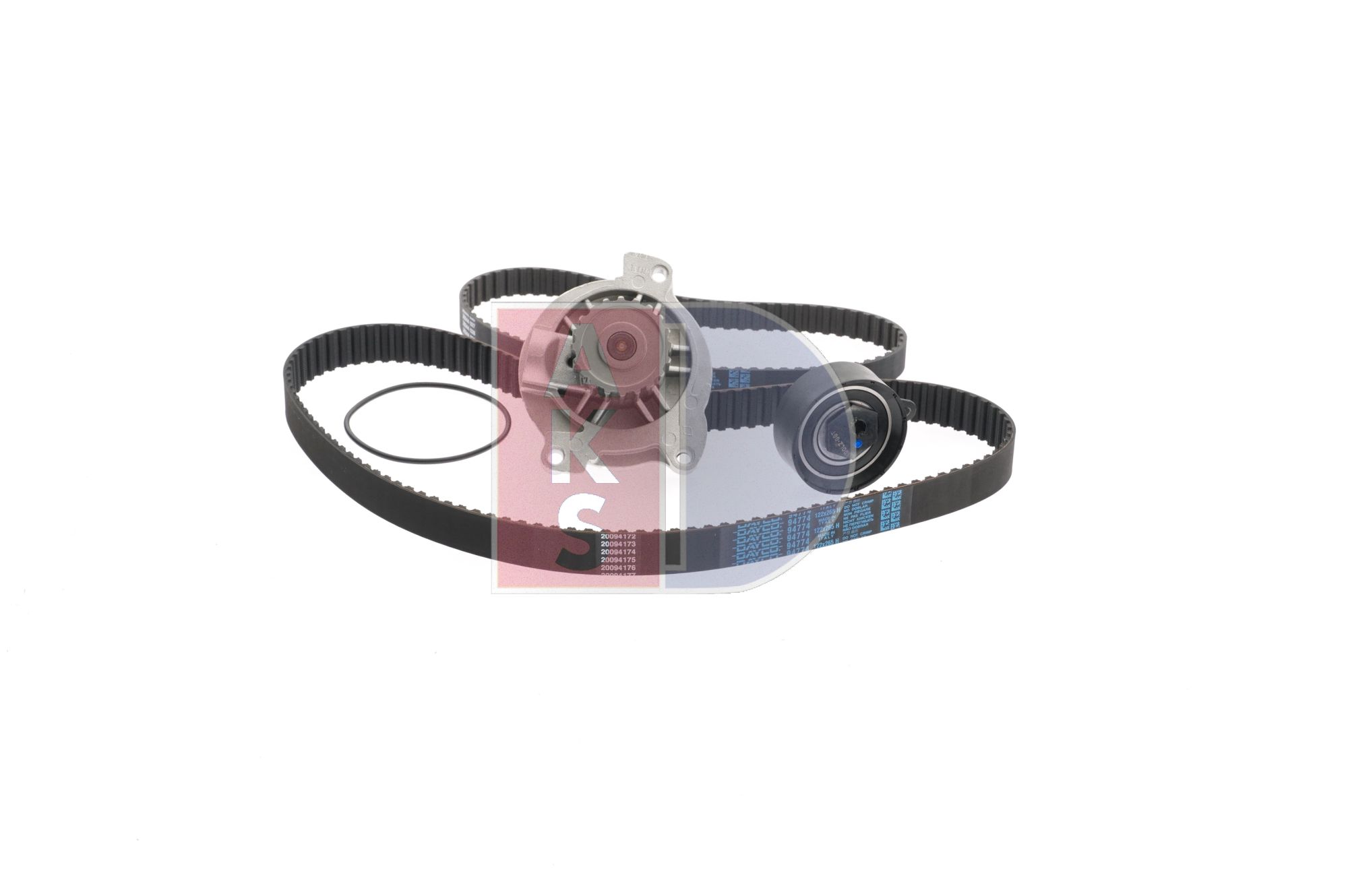 OEM 074121005MX AKS DASIS Registerreimsett med vannpumpe 570327N for VW, AUDI, VOLVO, SKODA, ALFA ROMEO