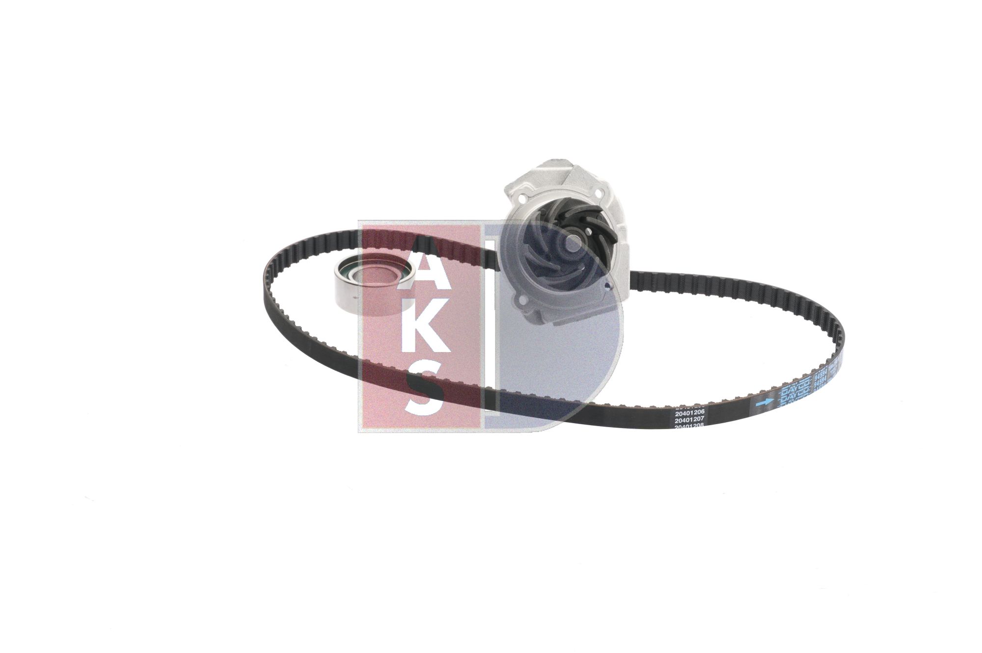 AKS DASIS Kit de distribution + pompe à eau (570328N) pour FIAT Palio I 3/5 portes (178, 178BX, 171, 371) 1.2 (50 KW / 68 CH / de 1999)