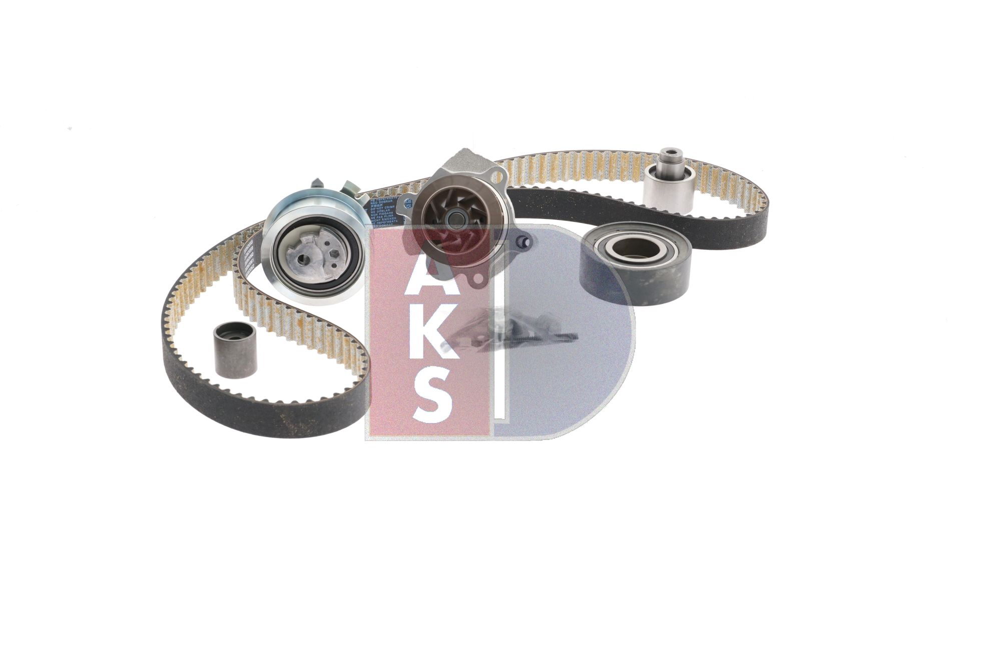 AKS DASIS Bomba de agua + kit de correa de distribución (570330N) para VW Passat B6 Sedán (3C2) 1.6 TDI (77 KW / 105 CV / de 2009)