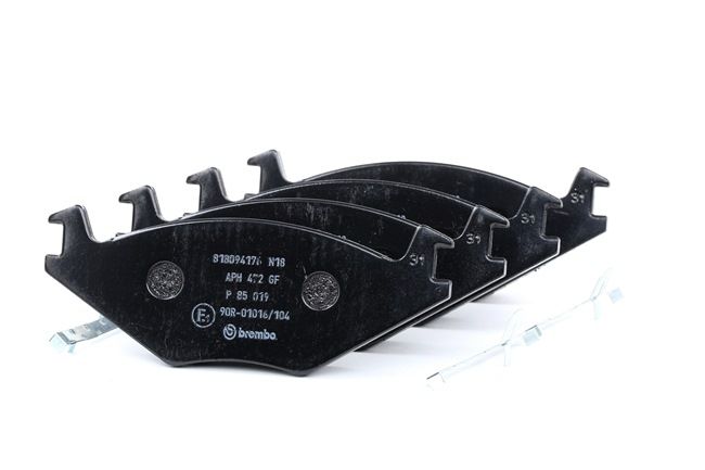OEM 191698151F BREMBO Kit pastiglie freni P 85 019 per VOLKSWAGEN, AUDI, FORD, SEAT, SUZUKI