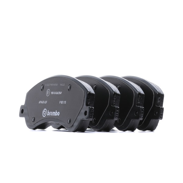 Remblokken (P 85 115) van BREMBO Voor VW Amarok Flatbed Vrachtwagen / Chassis (S1B, S6B, S7B) 2.0 TDI (120 KW / 163 PK / Van 2011)