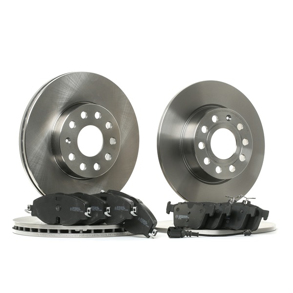 RIDEX Kit de discos de freno y pastillas (3405B0502) para SEAT Leon SC (5F5) 2.0 Cupra (213 KW / 290 CV / de 2015)