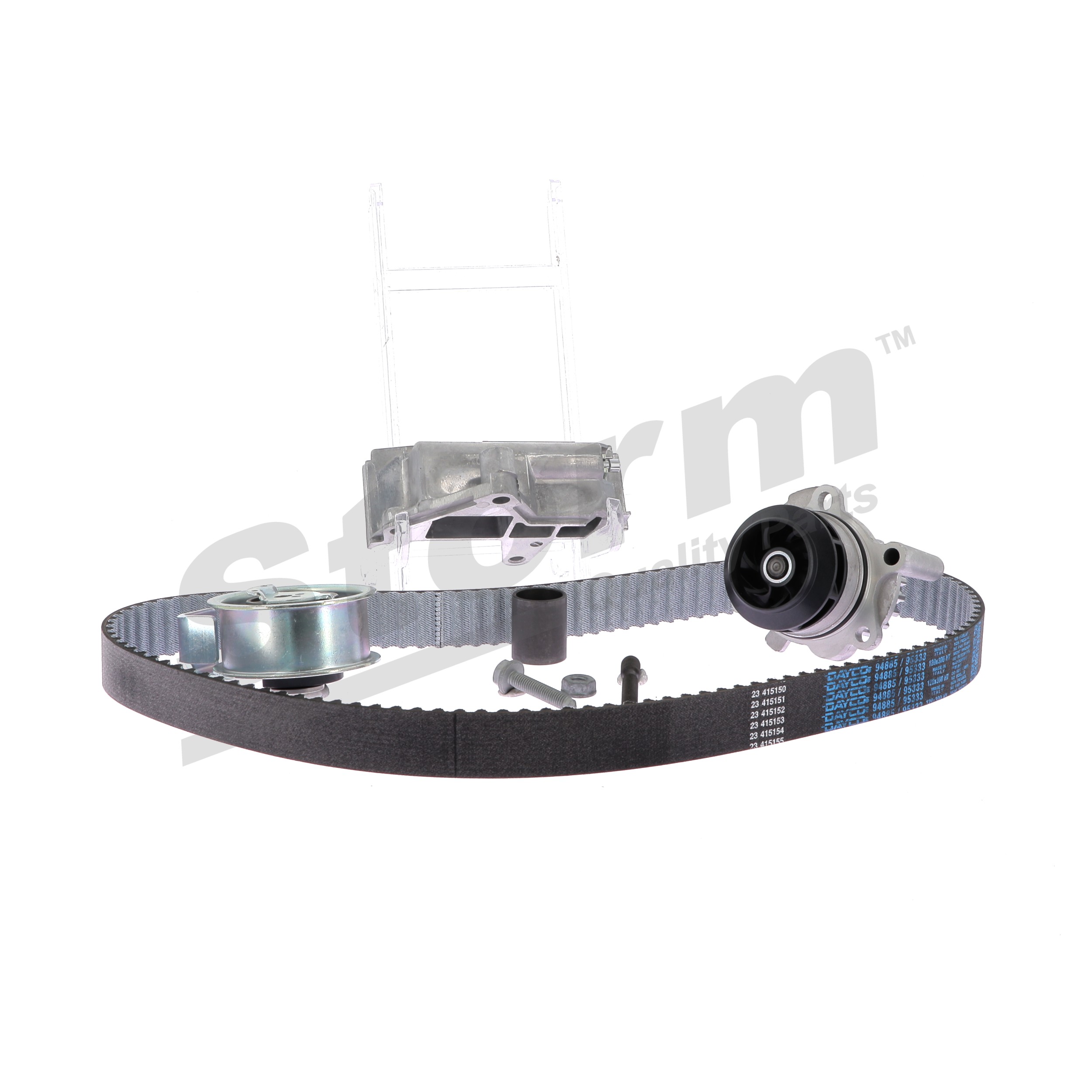 OEM MN980103 STORM QUALITY PARTS Registerreimsett med vannpumpe 5550583KP for VW, FORD, MITSUBISHI, SKODA, SEAT