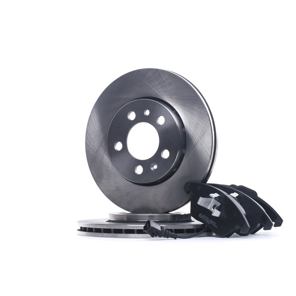 RIDEX Kit de discos de freno y pastillas (3405B0857) para SKODA Fabia II Combi (545) 1.6 (77 KW / 105 CV / de 2007)
