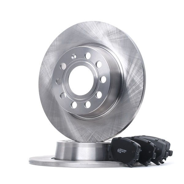 RIDEX Kit de discos de freno y pastillas (3405B0888) para SKODA Octavia III Combi (5E5) 1.6 TDI 4x4 (77 KW / 105 CV / de 2012)