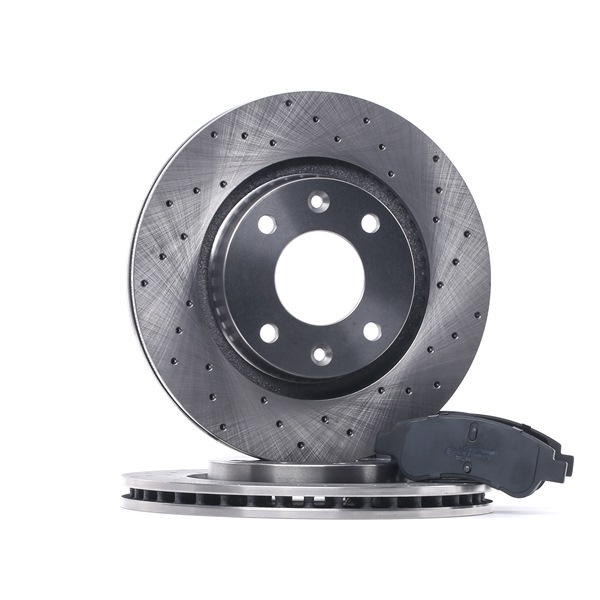 RIDEX Kit dischi e pastiglie (3405B0955) per DS DS 3 Cabriolet 1.2 VTi 82 (60 KW / 82 CV / dal 2015)
