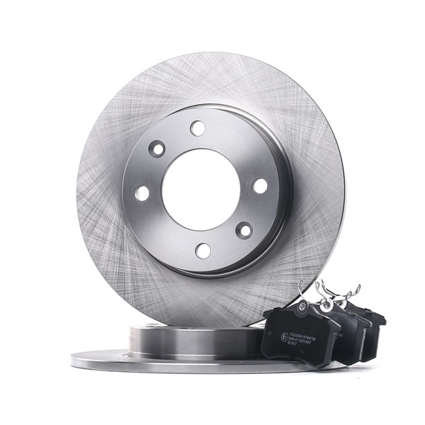 RIDEX Kit de discos de freno y pastillas (3405B1090) para PEUGEOT Partner Origin Monovolumen (G) 1.6 HDi (55 KW / 75 CV / de 2008)