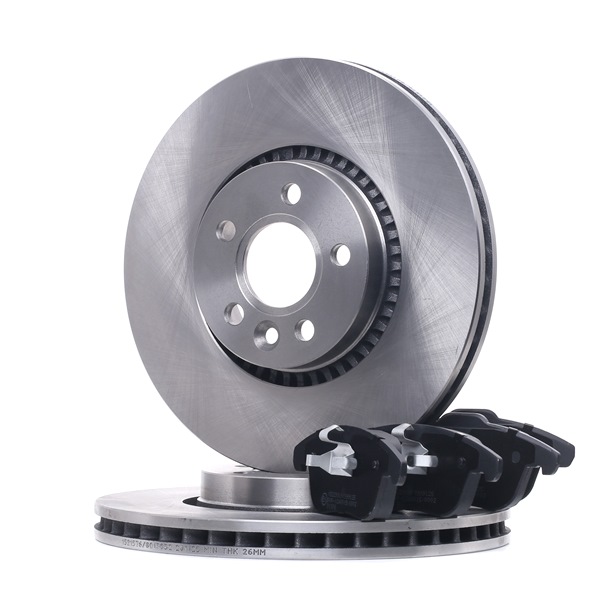 RIDEX Brake discs and pads set (3405B1119) for VOLVO V60 (155, 157) D6 Hybrid AWD (206 KW / 280 HP / from 2012)