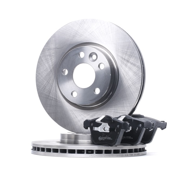 RIDEX Brake discs and pads set (3405B1120) for VOLVO V60 (155, 157) D6 Hybrid AWD (206 KW / 280 HP / from 2012)