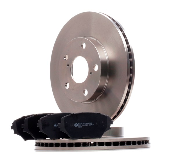 RIDEX Kit de discos de freno y pastillas (3405B1299) para TOYOTA RAV 4 II (CLA2_, XA2_, ZCA2_, ACA2_) 1.8 (ZCA25_, ZCA26_) (92 KW / 125 CV / de 2000)