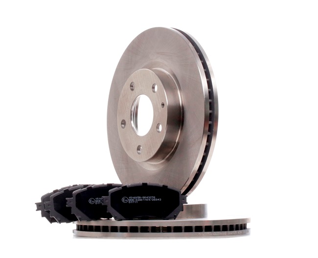 RIDEX Kit de discos de freno y pastillas (3405B1422) para MAZDA 6 Furgón / Familiar (GJ) 2.2 D AWD (110 KW / 150 CV / de 2013)