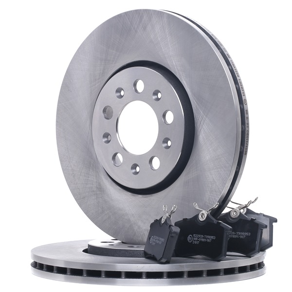 RIDEX Kit de discos de freno y pastillas (3405B1475) para SKODA Octavia I Combi (1U5) 1.6 (55 KW / 75 CV / de 1998)