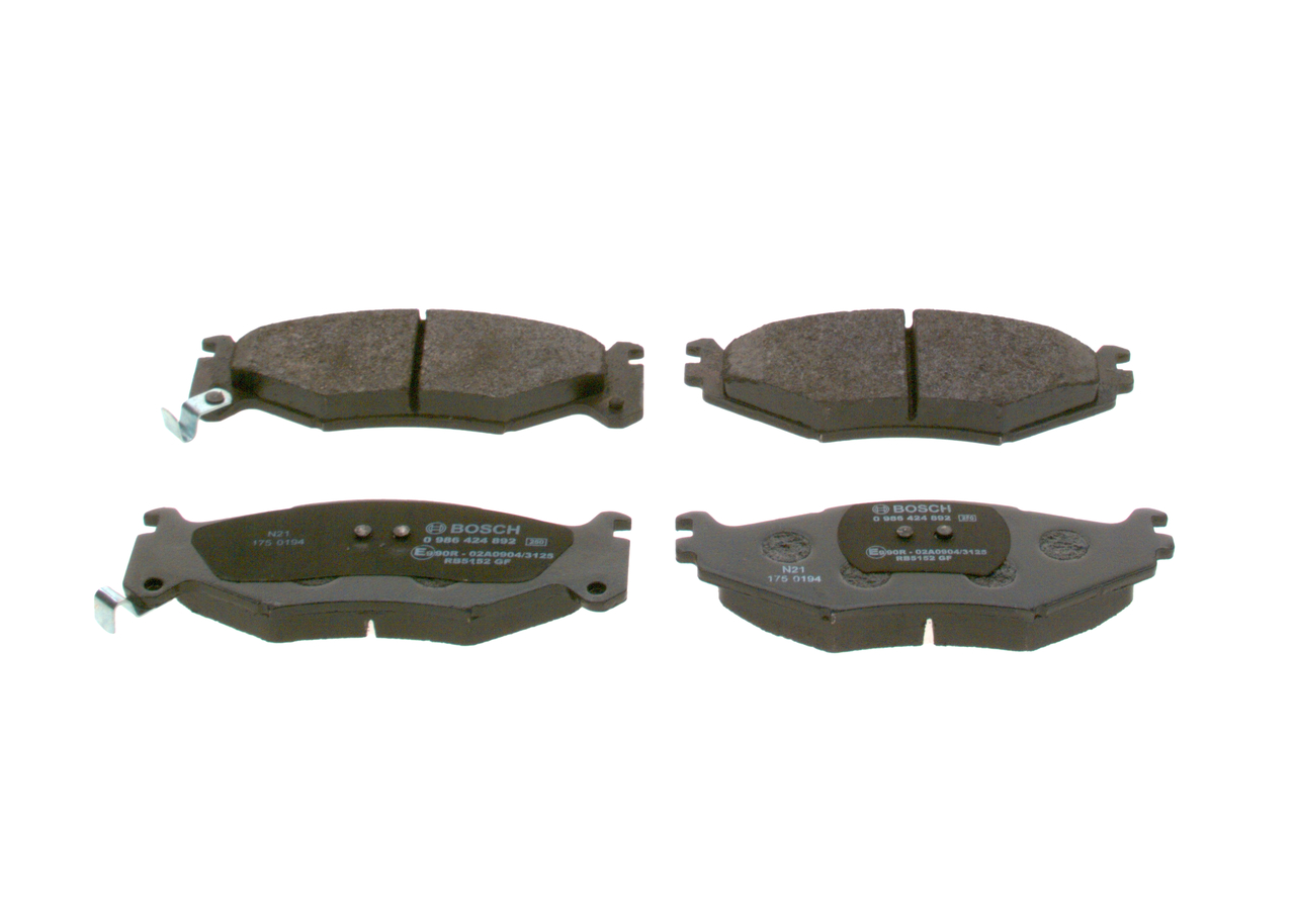 OEM 04423812 BOSCH Kit pastiglie freni 0 986 424 892 per CHRYSLER