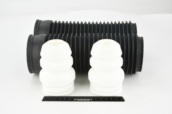 FEBEST Staubschutzsatz, Stoßdämpfer (FDSHB-TRVIIF-KIT) in erstklassiger Qualität für FORD Transit Mk7 Bus (V363, FAD, FBD) 2.2 TDCi RWD (99 KW / 135 PS / de 2013)