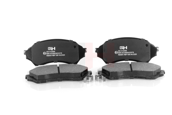 OEM FE6216510 GH Jarrupalat, levyjarru GH-412209 varten FORD, KIA, MAZDA, LAND ROVER, MERCURY