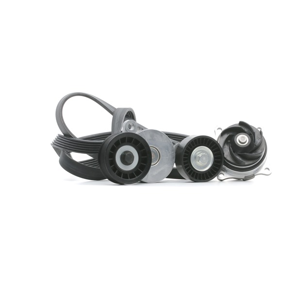 OEM YF0915930B RIDEX Water Pump + V-Ribbed Belt Kit 4172P0088 for MAZDA, DODGE