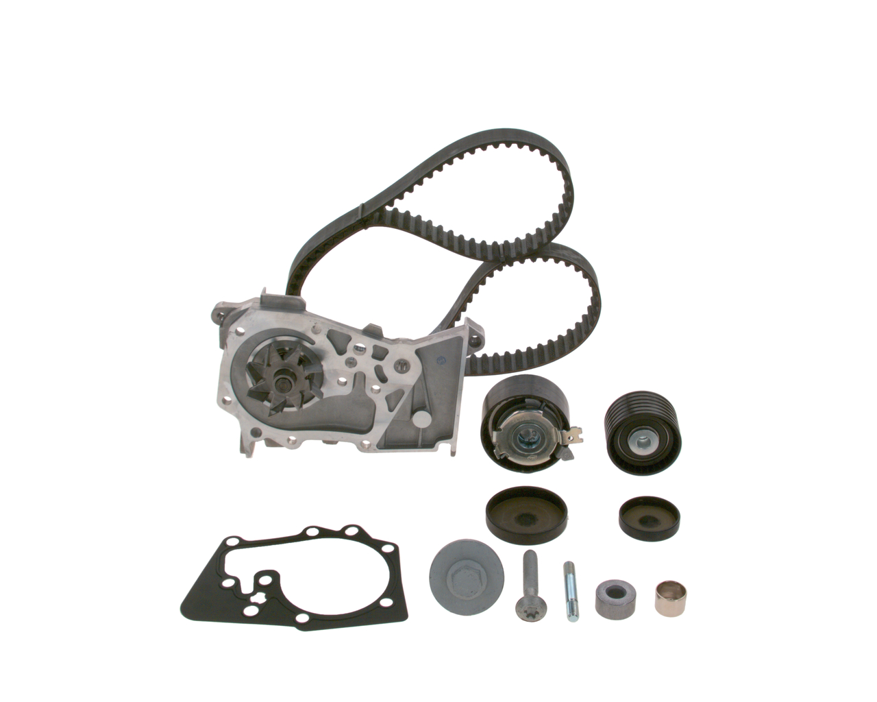 BOSCH Kit de distribution + pompe à eau (1 987 946 389) pour RENAULT Megane II Break (KM, KM0/1) 1.6 LPG 16V (82 KW / 112 CH / de 2006)