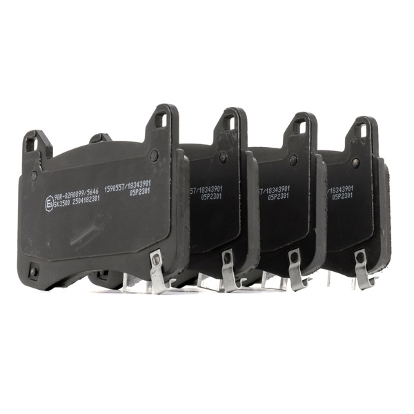 Remblokken (402B1894) van RIDEX Voor TESLA Model 3 (5YJ3) EV Perfomance AWD (339 KW / 461 PK / Van 2021)