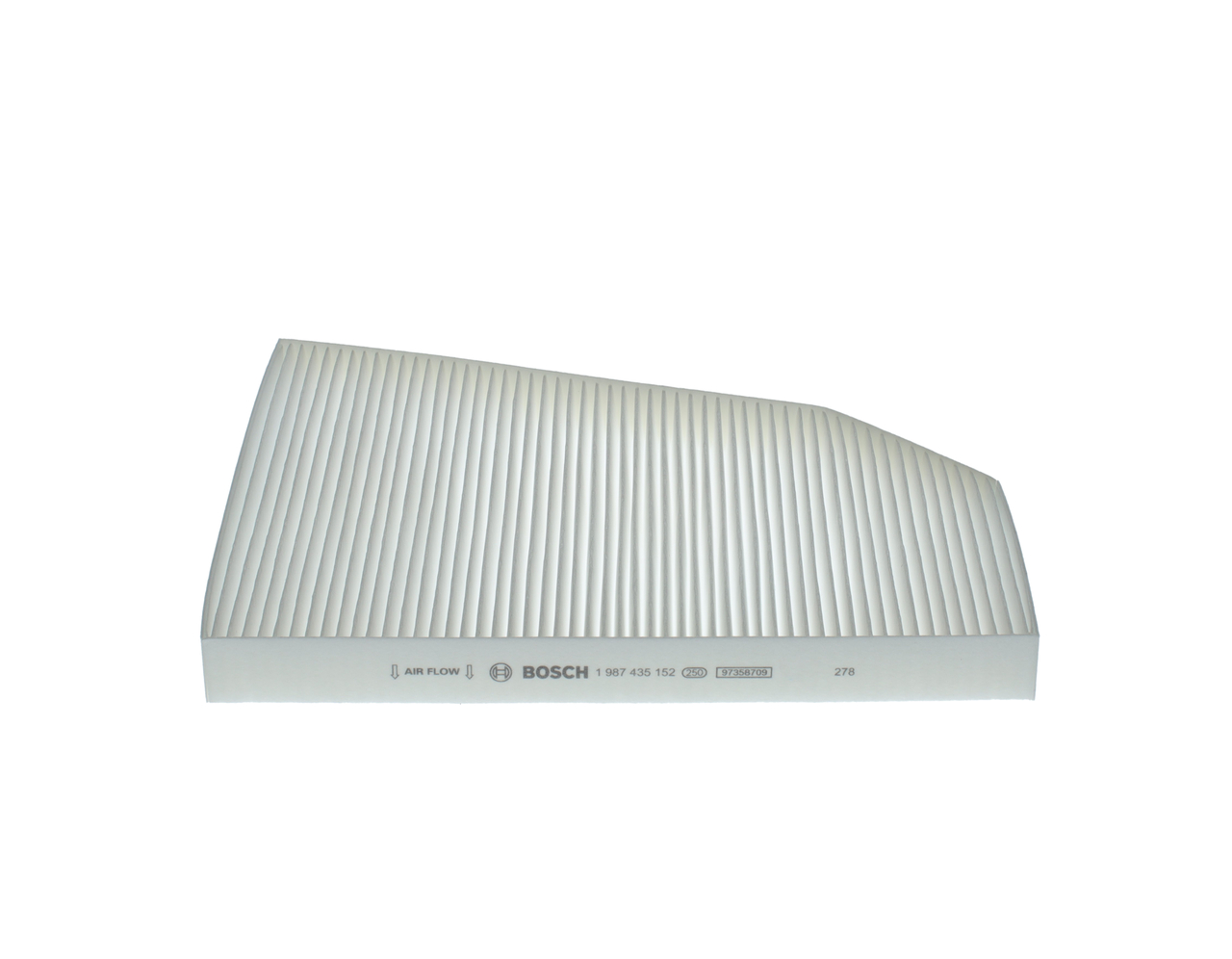 Kupefilter (1 987 435 152) fra BOSCH for TESLA Model X (5YJX) EV AWD (568 KW / 772 HK / Fra 2019)
