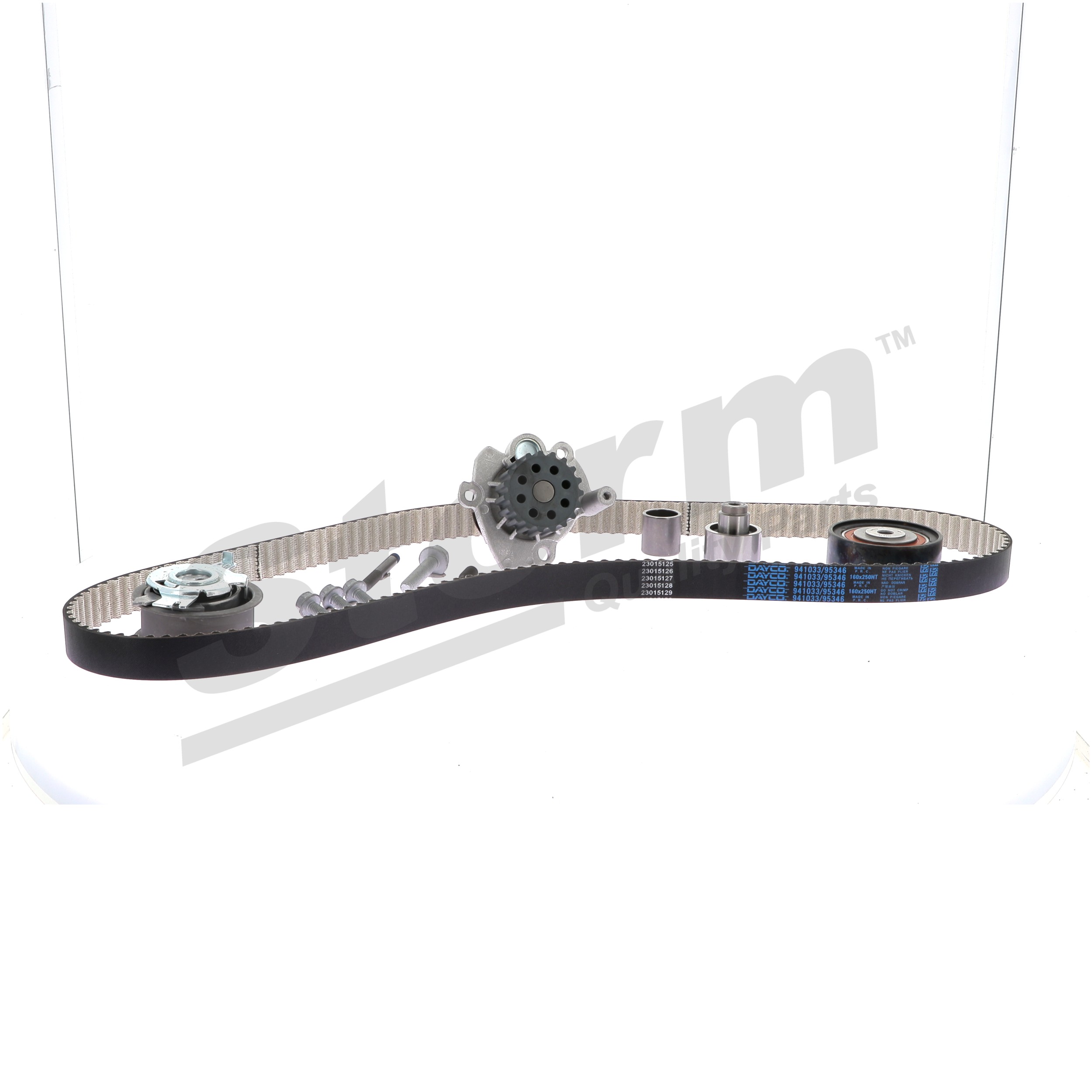 OEM 038109244J STORM QUALITY PARTS Water pump and timing belt kit 5550335KP for VW, AUDI, FORD, SKODA, SEAT