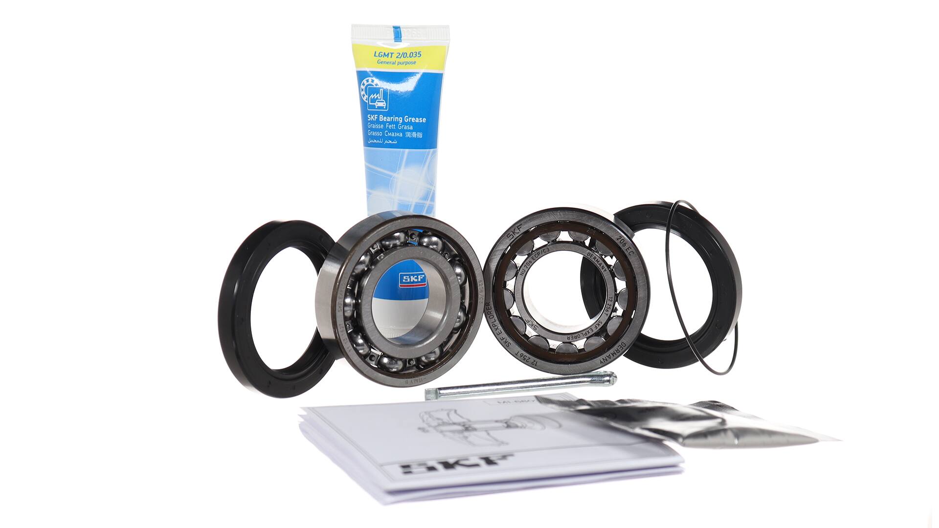 SKF Kit de rolamento de roda (VKBA 9140 CL) para VW Kaefer Cabrio (15) 1.1 (18 KW / 24 CV / de 1949)
