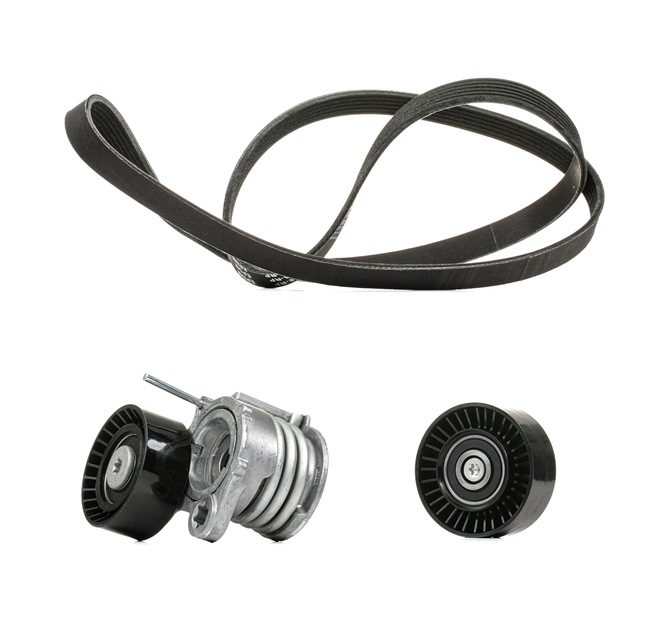 RIDEX PLUS Jeu de courroies trapézoïdales à nervures (542R0174P) pour BMW 3 Berline (E90) 330 d (170 KW / 231 CH / de 2005)