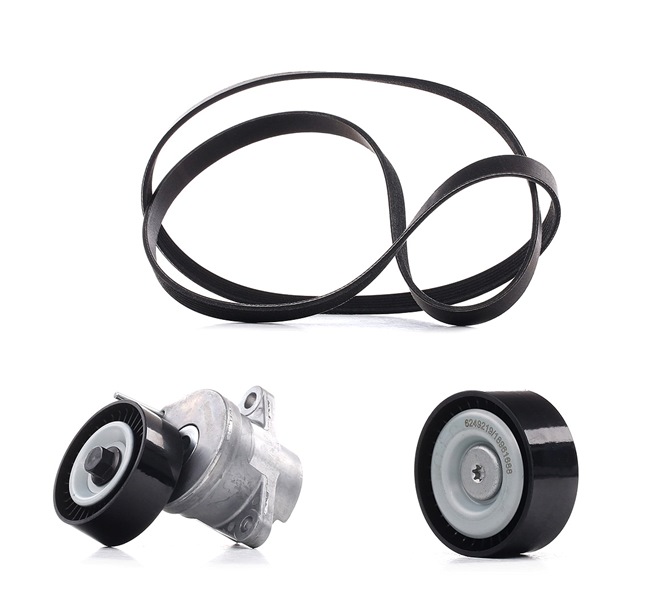 OEM 1340272 RIDEX PLUS Jogo de correias trapezoidais estriadas 542R0076P para VW, OPEL, AUDI, FORD, SAAB