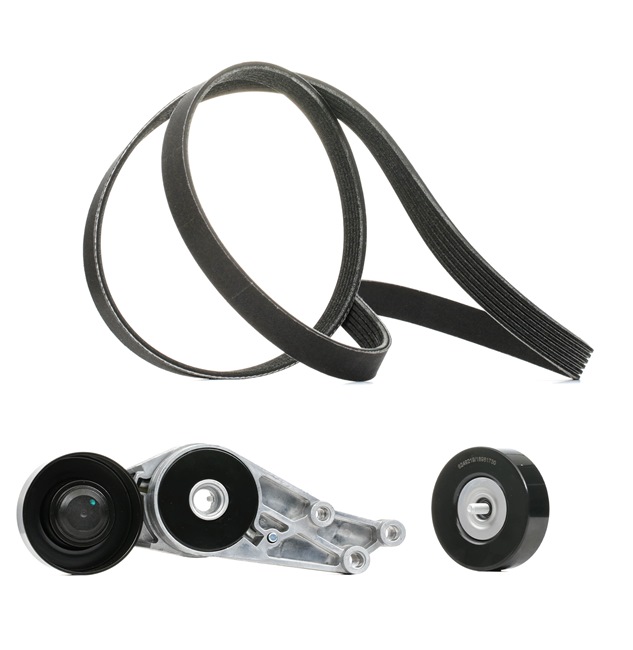 OEM 06B903133 RIDEX PLUS V-Ribbed Belt Set 542R0183P for VW, AUDI, SKODA, SEAT