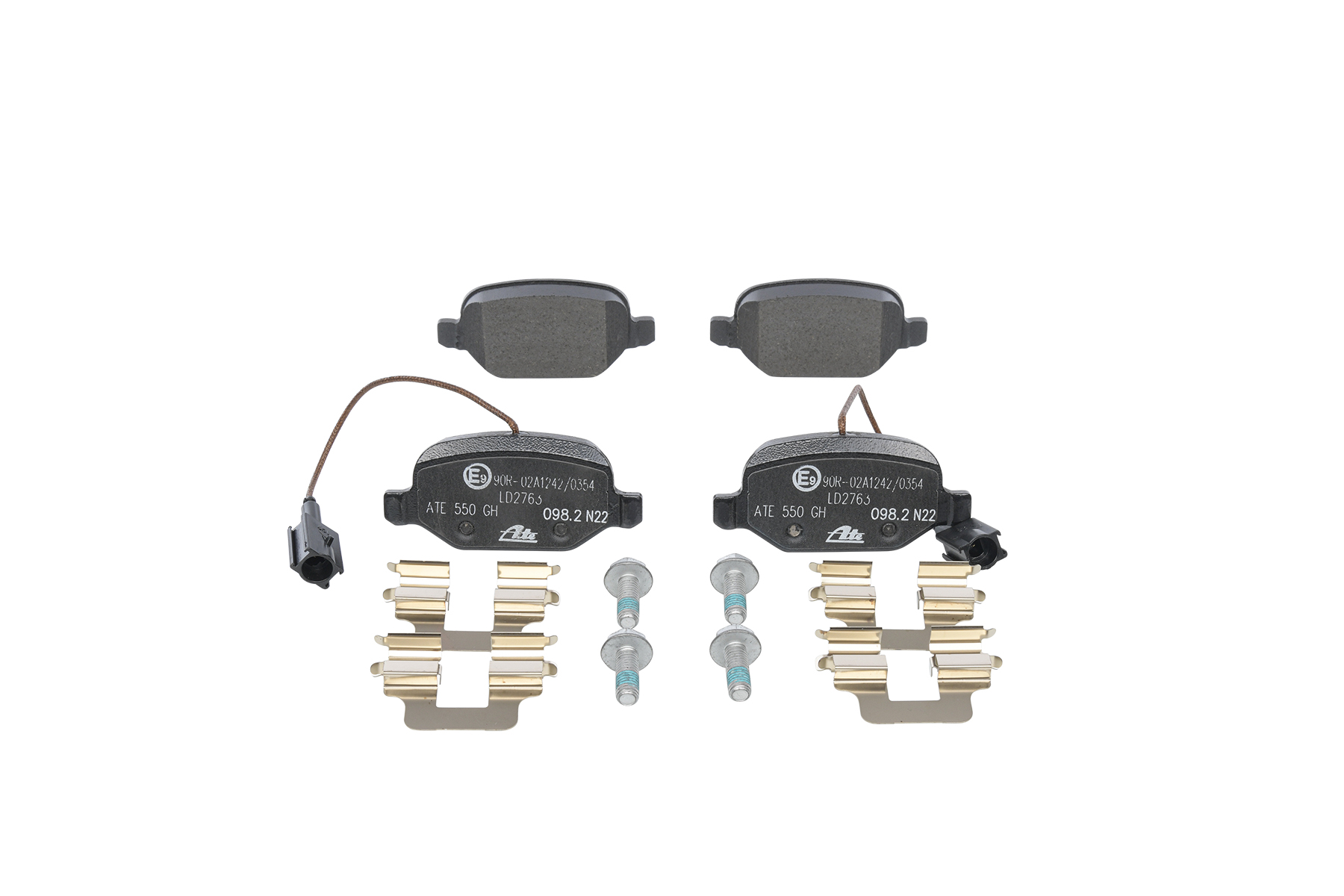 OEM 71770108 ATE Brake pad set 13.0470-2763.2 for FIAT, ALFA ROMEO, CHRYSLER, LANCIA