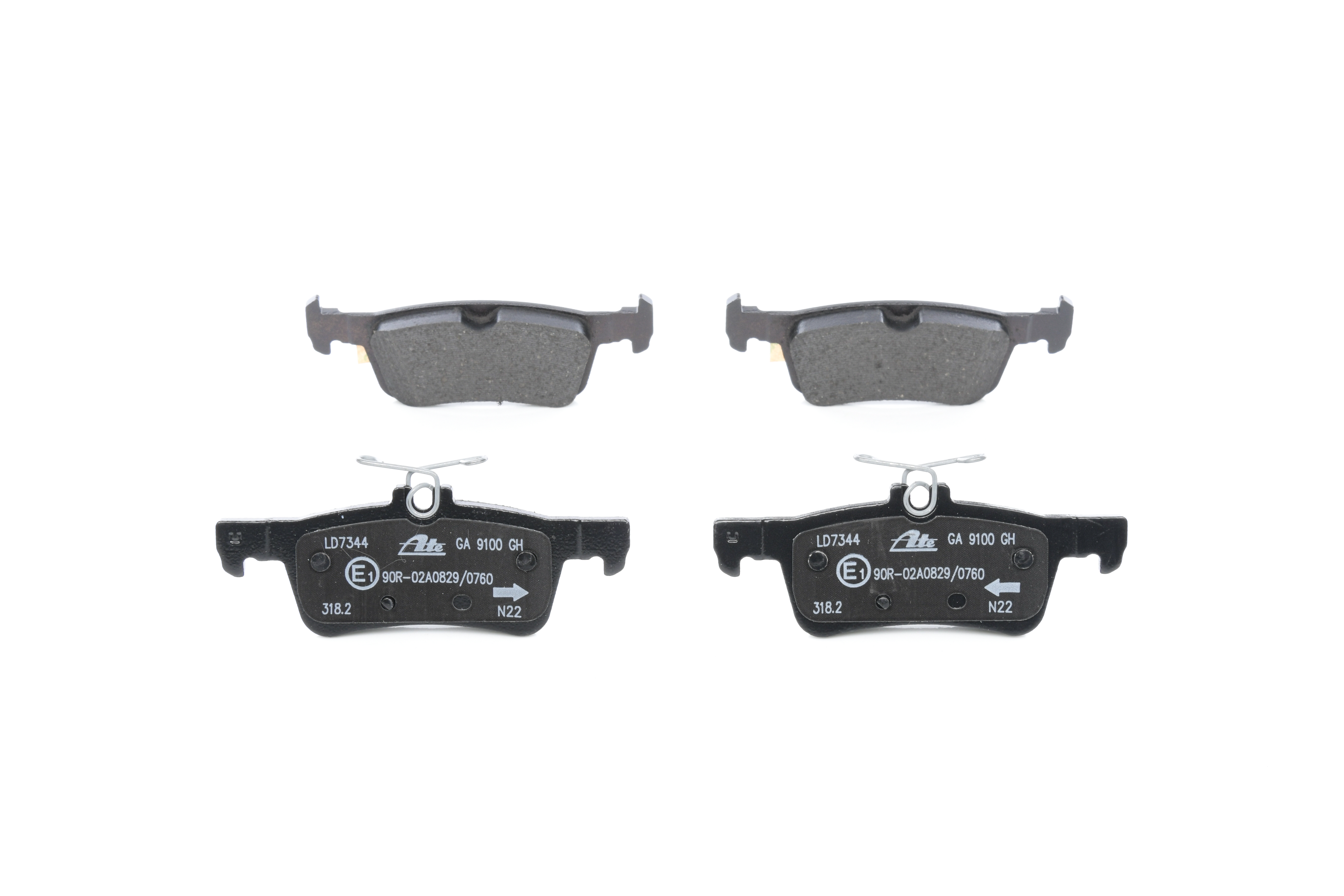 OEM KTH1BC2M007AC ATE Jarrupalat, levyjarru 13.0470-7344.2 varten FORD