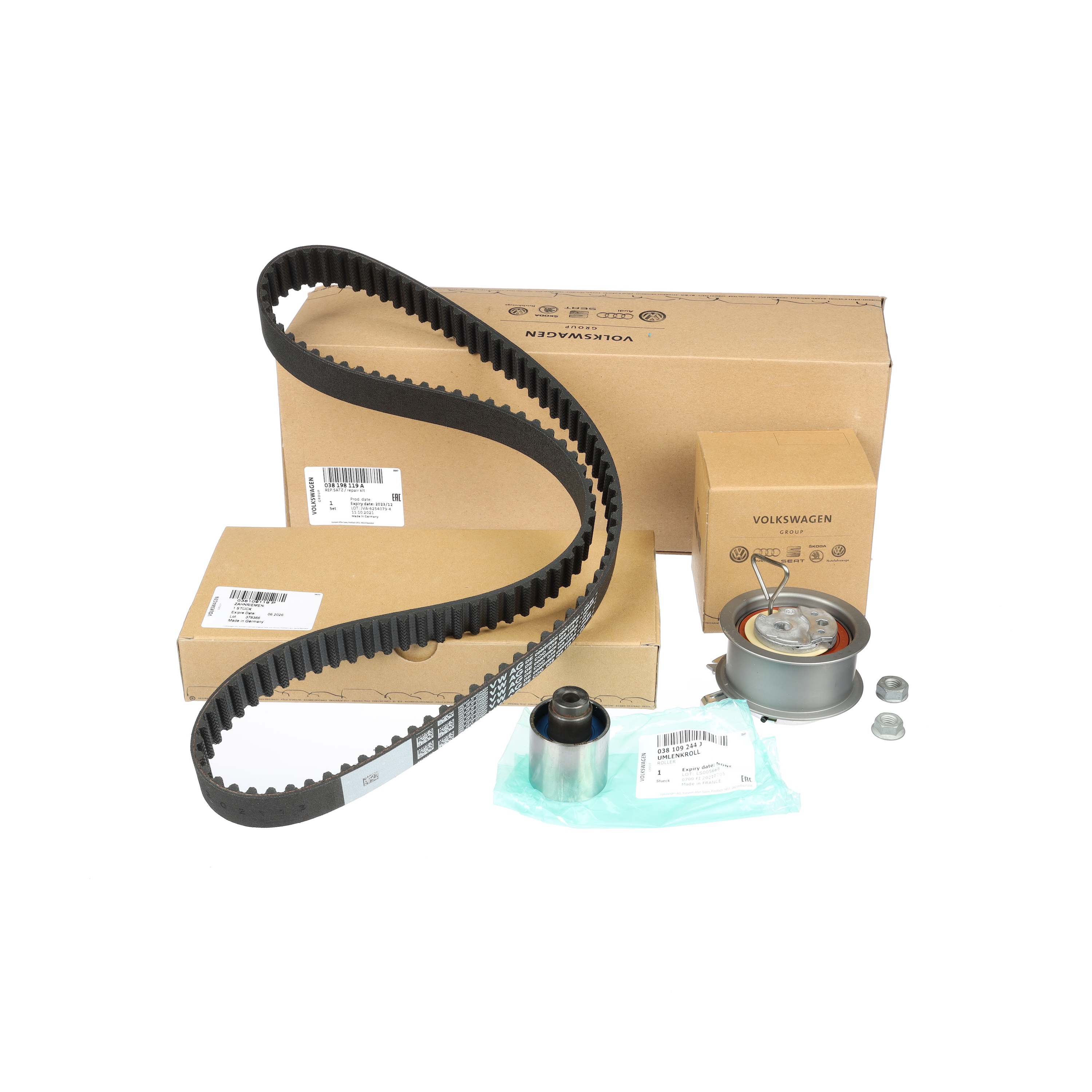 OEM 038198119C ET ENGINETEAM Registerreimsett RM0019VR2 for VW, AUDI, SKODA, SEAT