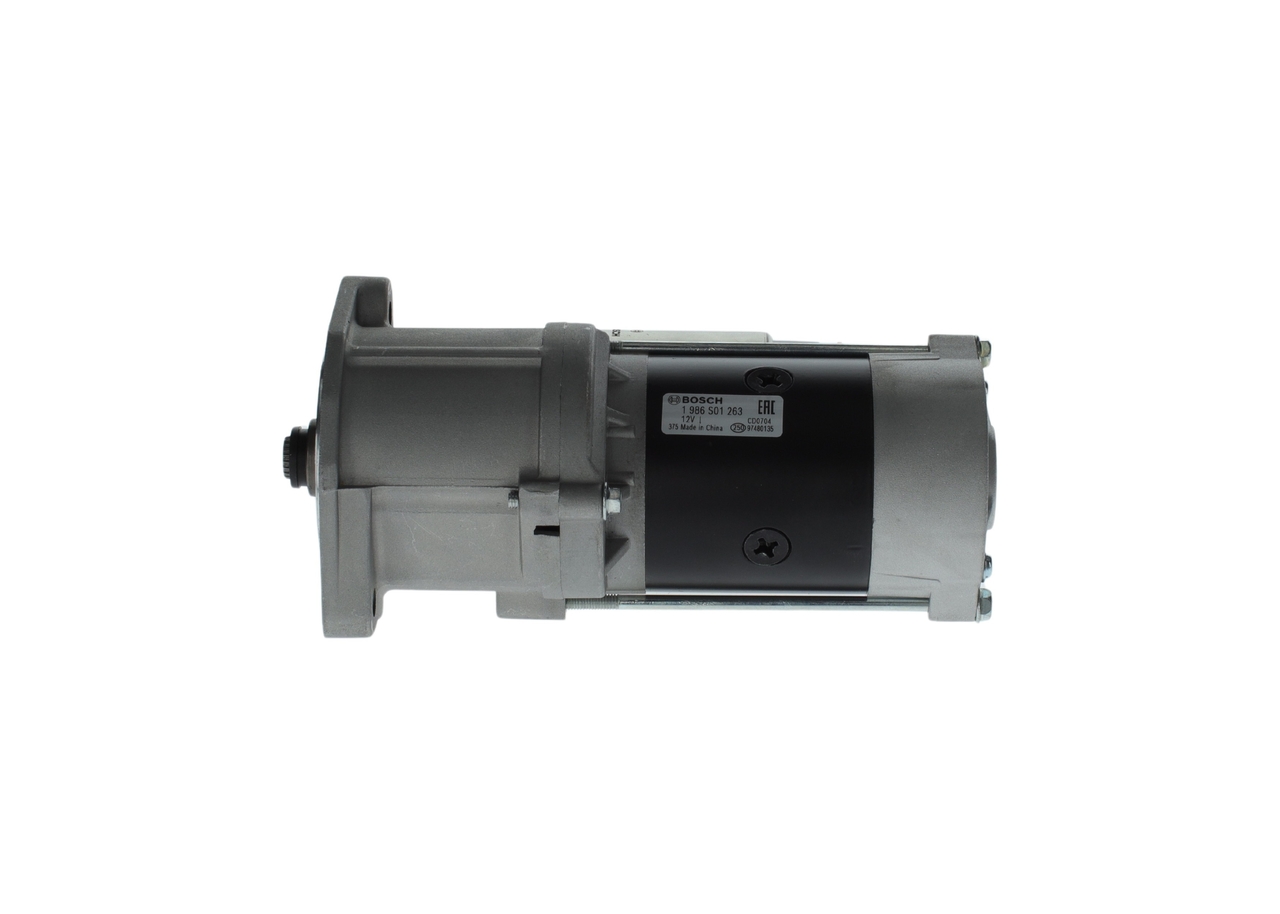 Starter (1 986 S01 263) fra BOSCH for MITSUBISHI L 200 (K3_T, K2_T, K1_T, K0_T) 2.5 D (K14T) (55 KW / 75 HK / Fra 1986)