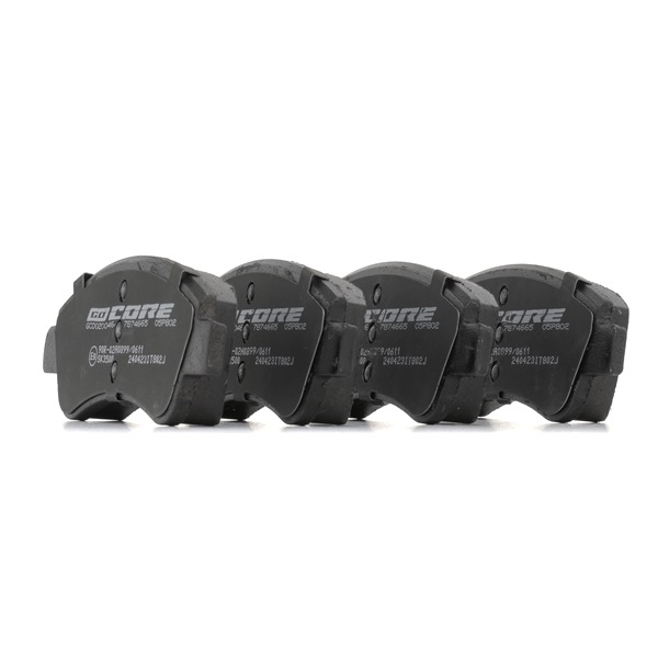 OEM E172227 goCORE Plaquettes de frein GCD020046 pour PEUGEOT, VOLKSWAGEN, CITROЁN, OPEL, DS