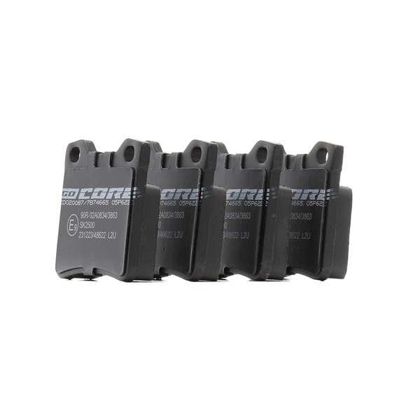 OEM E172280 goCORE Plaquettes de frein GCD020087 pour PEUGEOT, VOLKSWAGEN, CITROЁN, OPEL