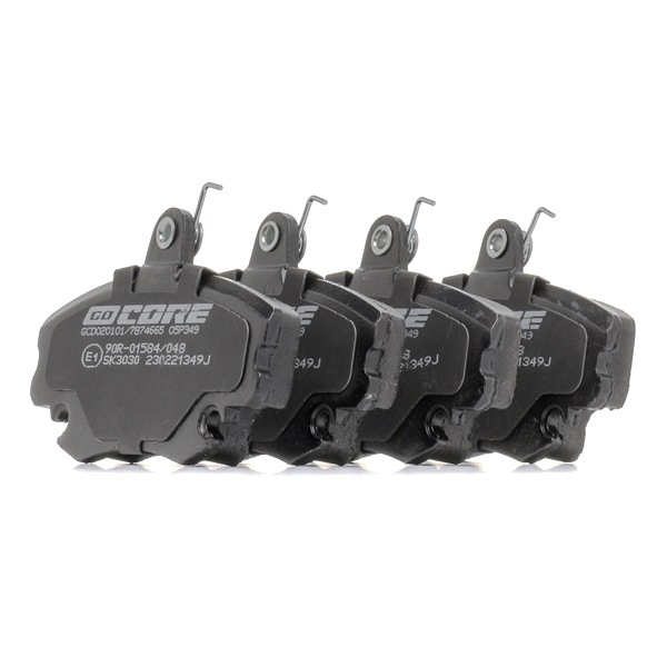 OEM 7701203795 goCORE Plaquettes de frein GCD020101 pour RENAULT, PEUGEOT, CITROЁN, OPEL, DACIA