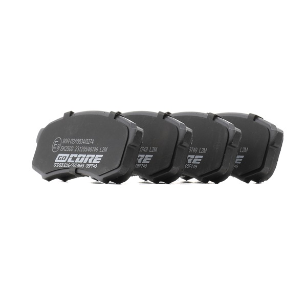 Remblokken (GCD020216) van goCORE Voor MITSUBISHI PAJERO IV (V8_W, V9_W) 3.0 4WD (135 KW / 184 PK / Van 2007)