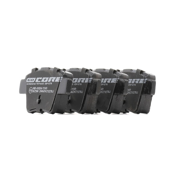 Remblokken (GCD020248) van goCORE Voor CITROËN C4 I (LC_) 1.6 HDi (80 KW / 109 PK / Van 2004)