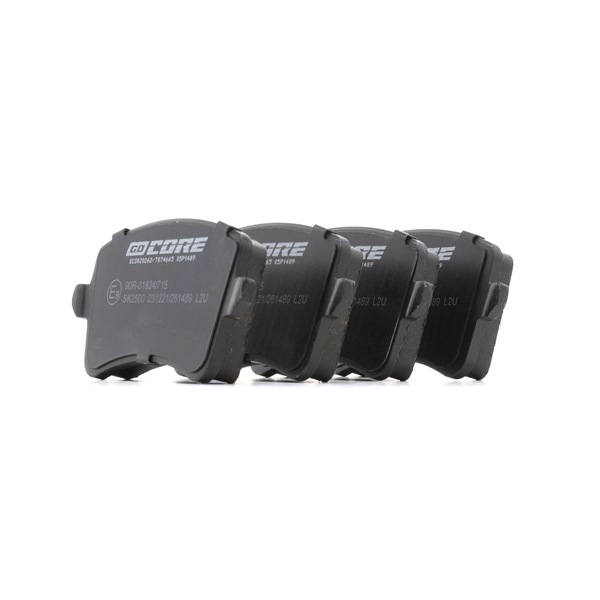 Remblokken (GCD020262) van goCORE Voor AUDI A5 Cabrio (8F7) 2.0 TFSI quattro (162 KW / 220 PK / Van 2013)