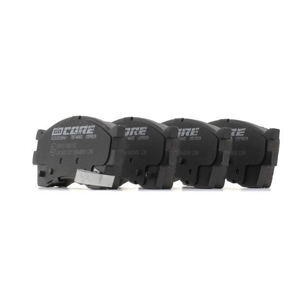 Remblokken (GCD020266) van goCORE Voor KIA RIO II Saloon (JB) 1.5 CRDi (81 KW / 110 PK / Van 2005)