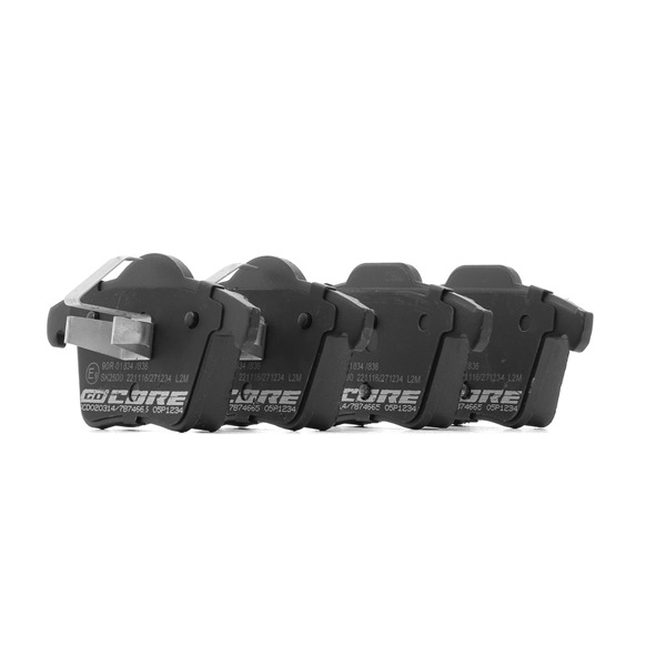 Remblokken (GCD020314) van goCORE Voor VOLVO XC90 I (275) D5 AWD (147 KW / 200 PK / Van 2011)