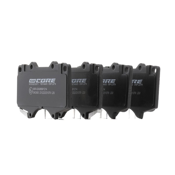 OEM 04465YZZDB goCORE Plaquettes de frein GCD020337 pour TOYOTA, MITSUBISHI, LEXUS, SATURN, WIESMANN
