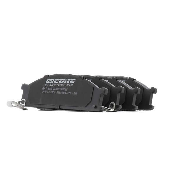 Remblokken (GCD020348) van goCORE Voor NISSAN NAVARA Open laadbak/ Chassis (D22) 2.5 Di (98 KW / 133 PK / Van 2002)