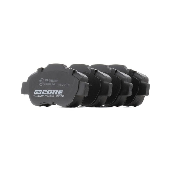 Remblokken (GCD020399) van goCORE Voor FIAT PANDA (169) 1.2 4x4 (169.AXB2A) (44 KW / 60 PK / Van 2004)