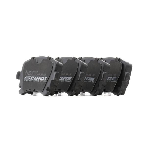 Remblokken (GCD020404) van goCORE Voor AUDI A4 Cabrio (8H7, B6, 8HE, B7) 2.7 TDI (132 KW / 180 PK / Van 2006)