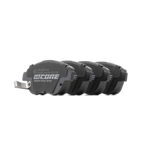 goCORE Bremsbeläge (GCD020439) in erstklassiger Qualität für VAUXHALL Corsa Mk III (D) Schrägheck (S07) 1.3 CDTI (L08) (70 KW / 95 PS / de 2010)