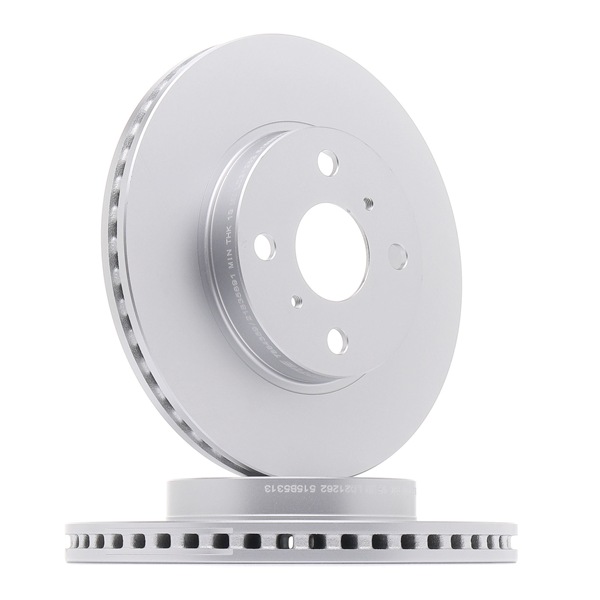 Remschijf (GCH20814) van goCORE Voor TOYOTA Yaris Hatchback (_P13_) 1.3 4WD (NSP135_) (70 KW / 95 PK / Van 2010)