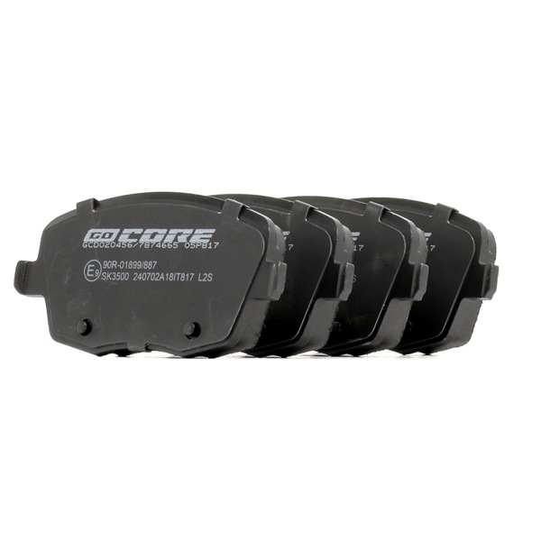 Remblokken (GCD020456) van goCORE Voor SKODA FABIA (6Y2) 1.4 (50 KW / 68 PK / Van 1999)