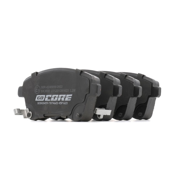Remblokken (GCD020459) van goCORE Voor HYUNDAI ix20 (JC) 1.4 CRDi (66 KW / 90 PK / Van 2010)