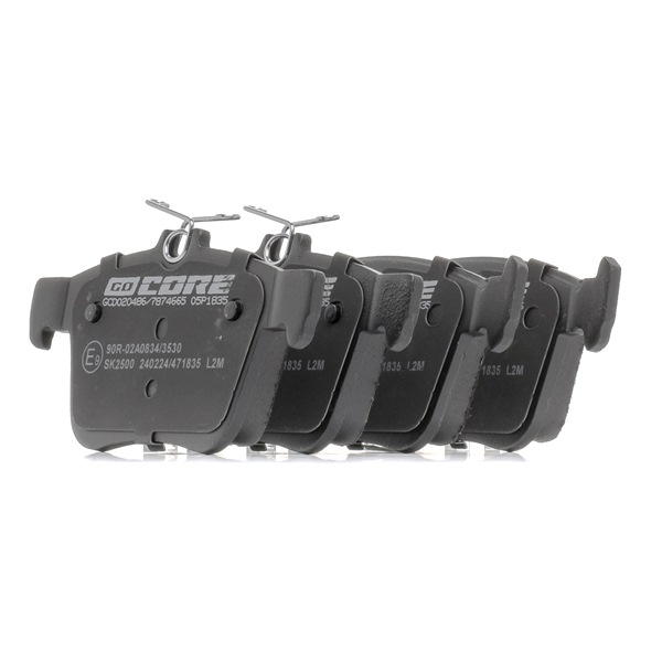 Remblokken (GCD020486) van goCORE Voor VW Passat Variant (3G5, CB5) 2.0 TDI (110 KW / 150 PK / Van 2014)