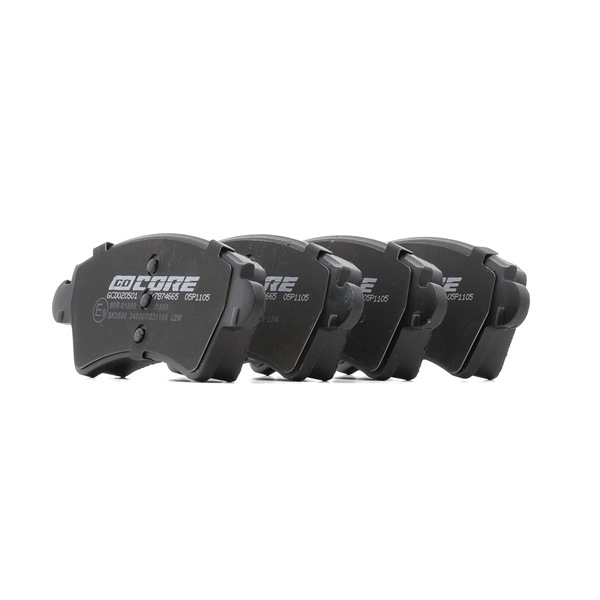 Remblokken (GCD020501) van goCORE Voor PEUGEOT 306 Hatchback (7A, 7C, N3, N5) 1.8 16V (81 KW / 110 PK / Van 1997)